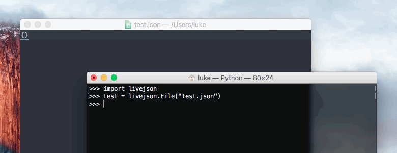 livejson in action